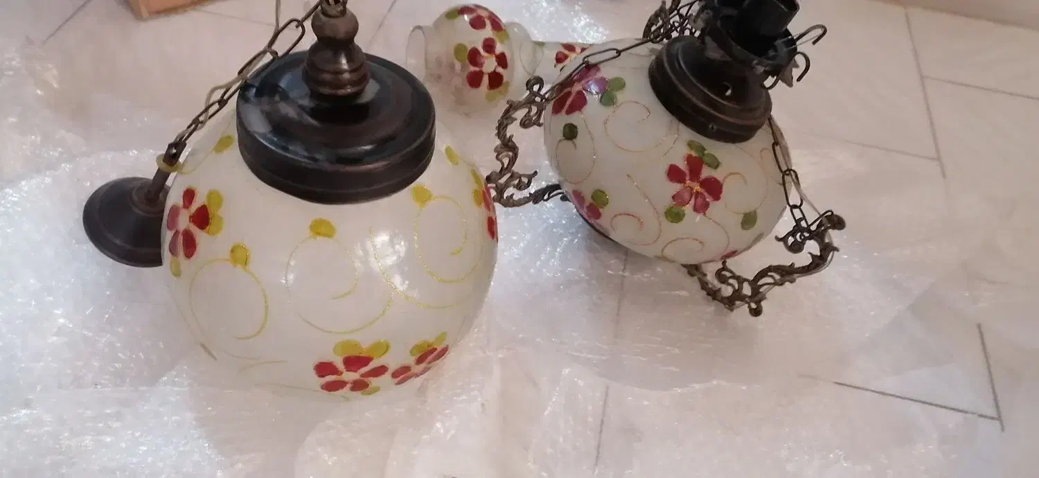 دو عدد لوستر آباژوری|لوستر و چراغ آویز|تهران, اتحاد|دیوار