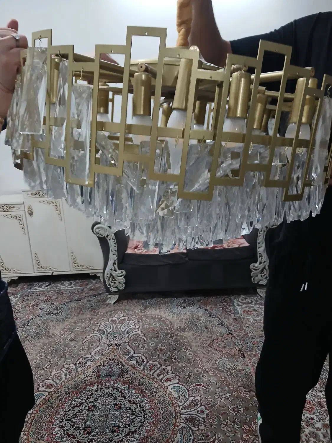 لوستر|لوستر و چراغ آویز|پاکدشت, پاکدشت (مامازند)|دیوار