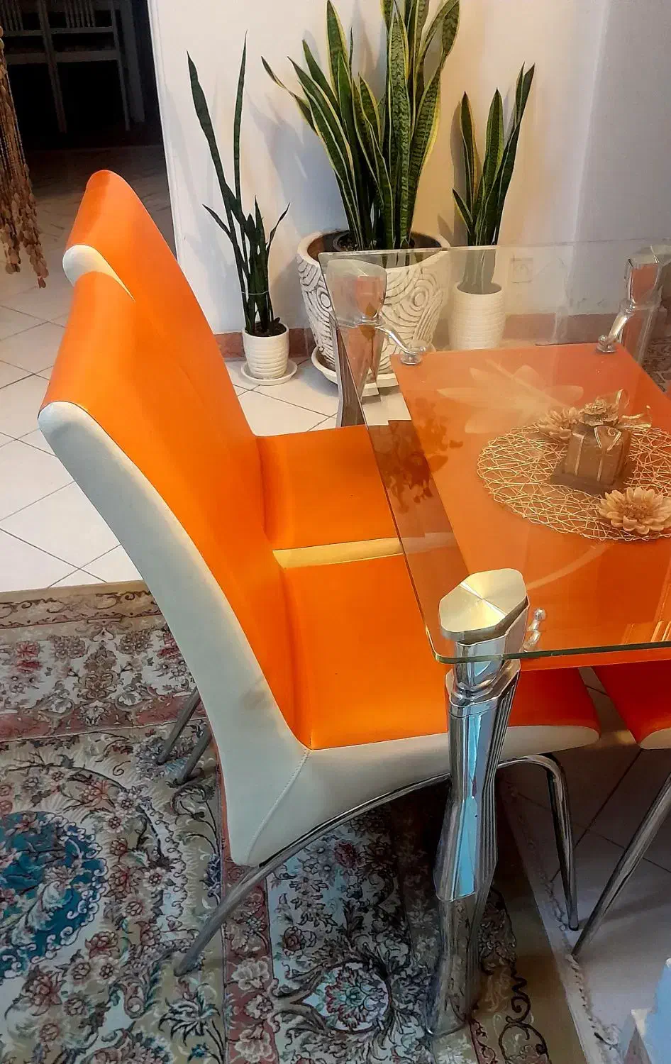 میزناهارخوری نارنجی|میز و صندلی غذاخوری|تهران, شهرک نفت|دیوار