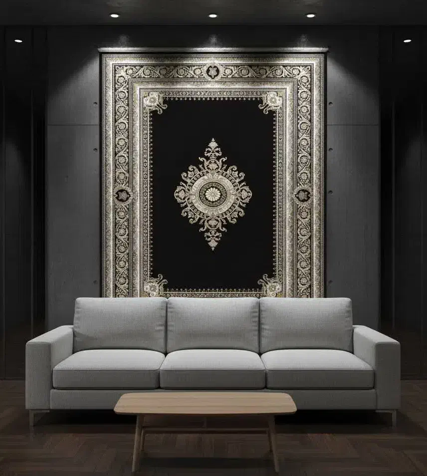 فرش نگین به قیمت عمده از کارخانه|فرش|کاشان, راوند|دیوار