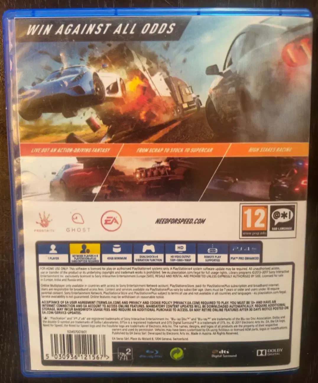 NFS PAYBACK PS4|کنسول، بازی ویدئویی و آنلاین|شیراز, شهرک ولیعصر|دیوار