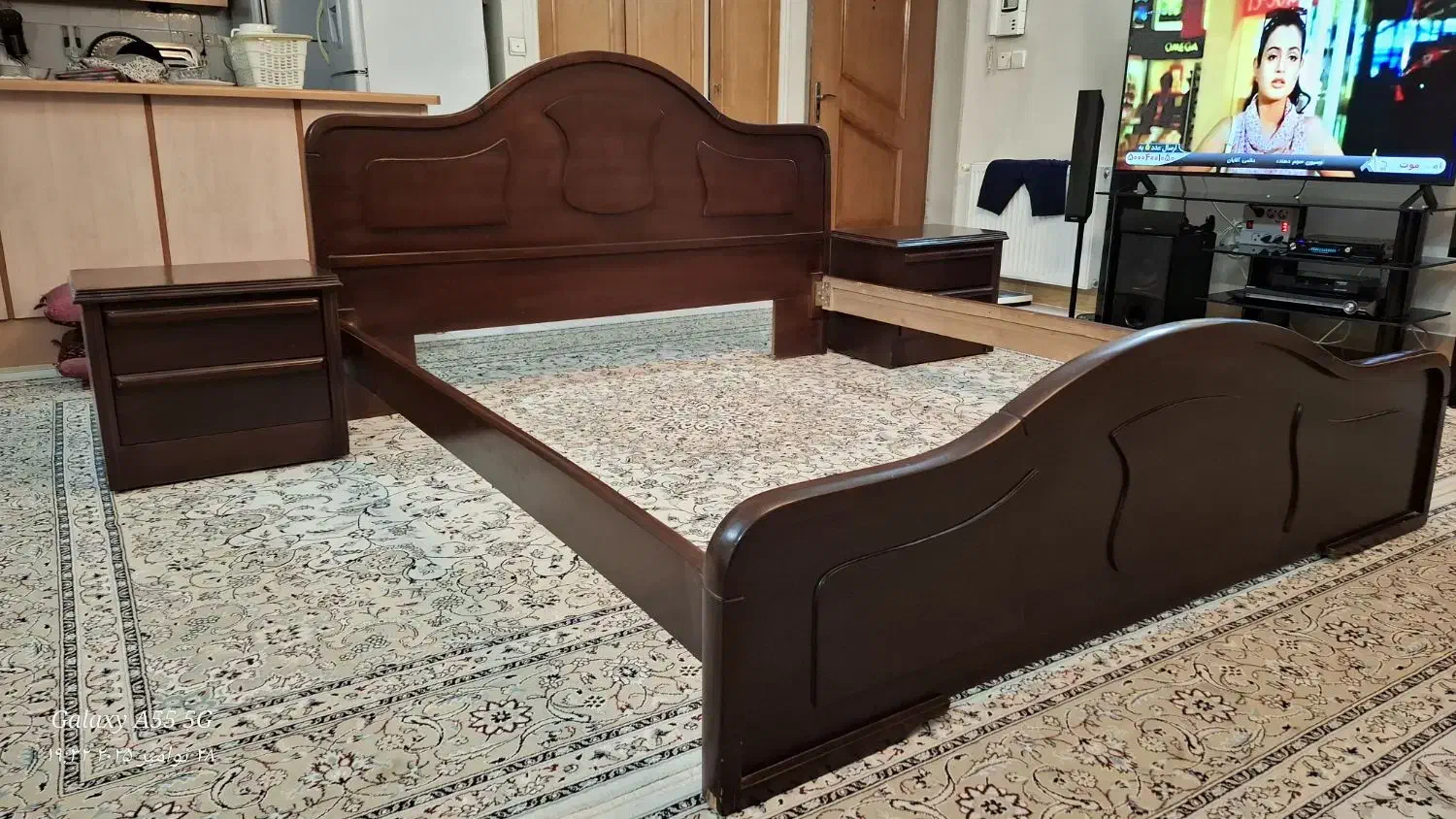 سرویس تخت خواب کامل، درب چوبی،تابلو ترمه|تخت و سرویس خواب|اصفهان, ملکشهر|دیوار