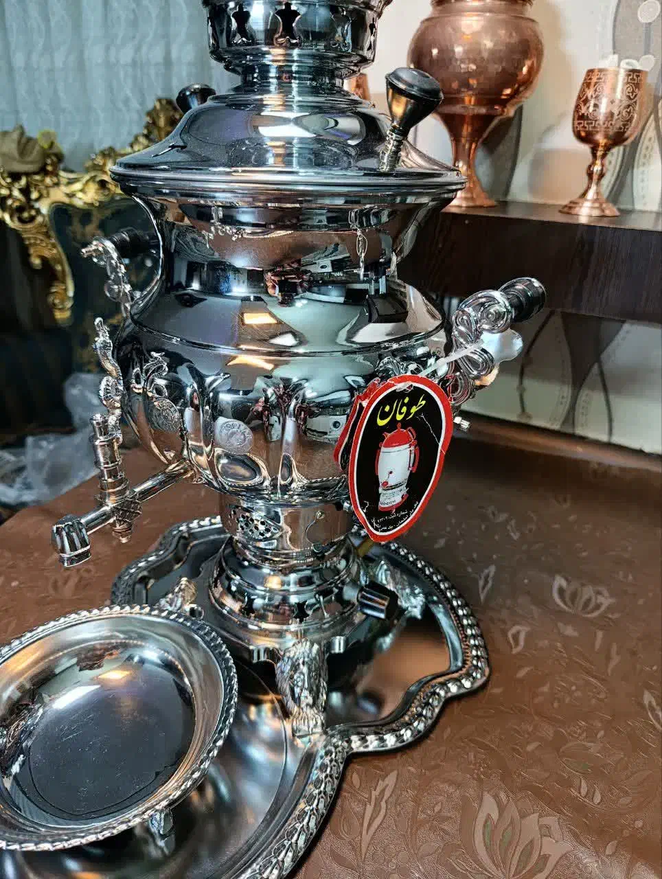 سماور طوفان مدل نرگس ساده|سماور، چای‌ساز، قهوه‌ساز|اصفهان, سرتاوه|دیوار