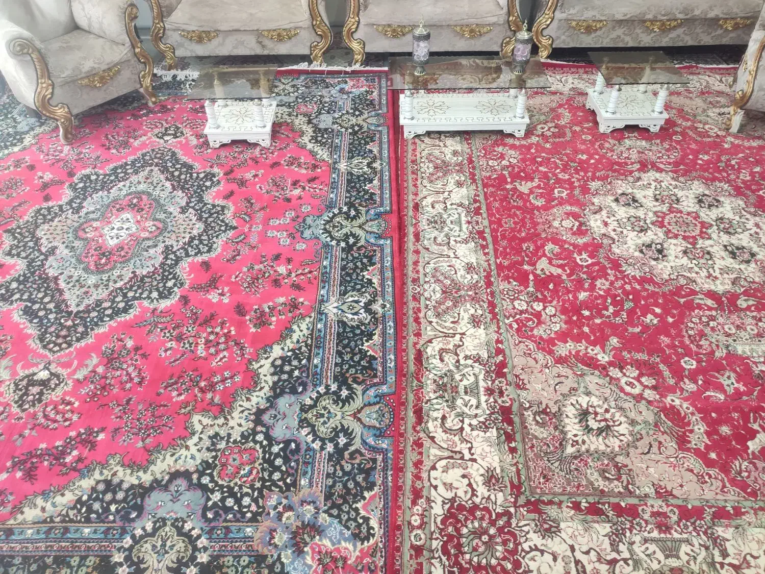 دو‌ تخته فرش قرمز۳×۴|فرش|مرند, |دیوار