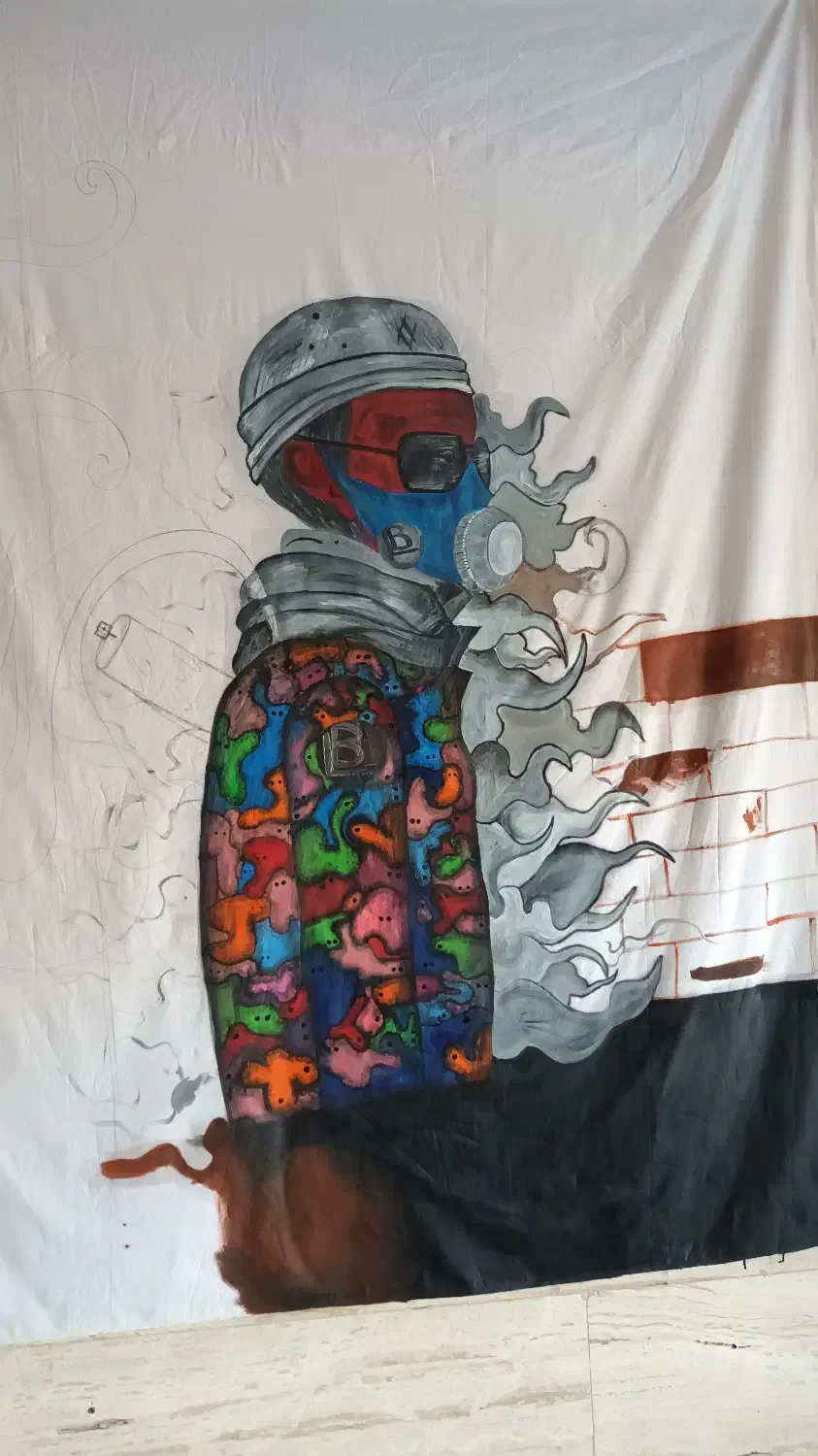 نقاشی گرافیکی|خدمات پیشه و مهارت|مشکیندشت, |دیوار