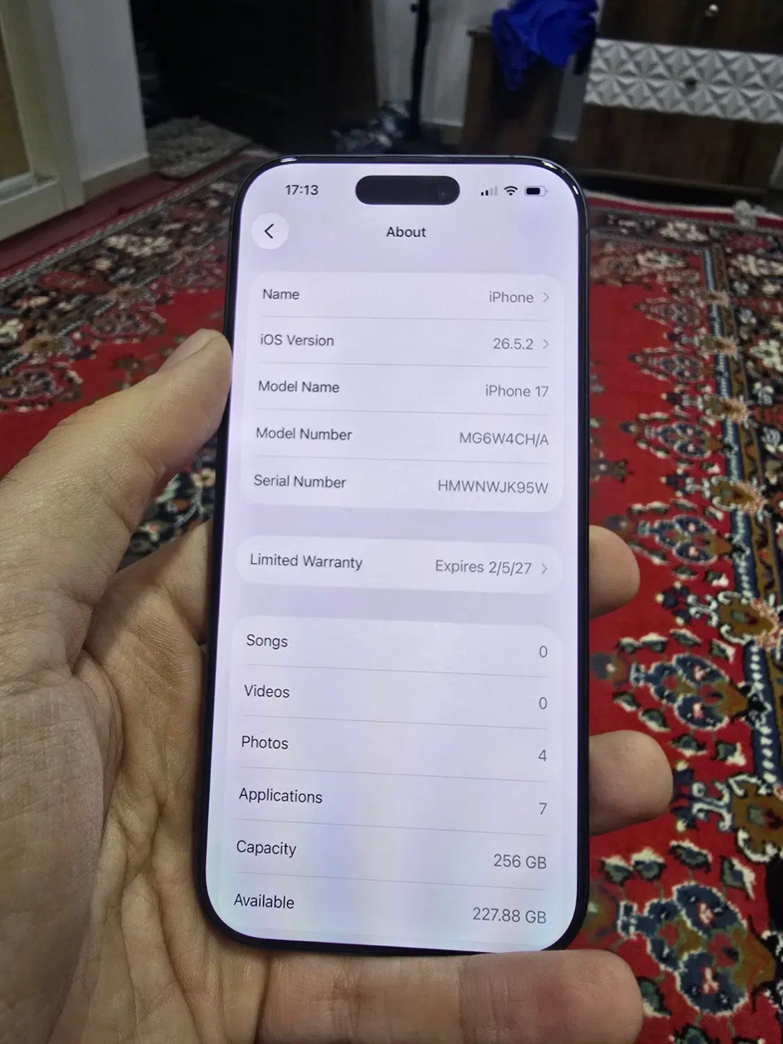 ایفون ۱۷ نرمال رجیستر شده|موبایل|دزفول, |دیوار