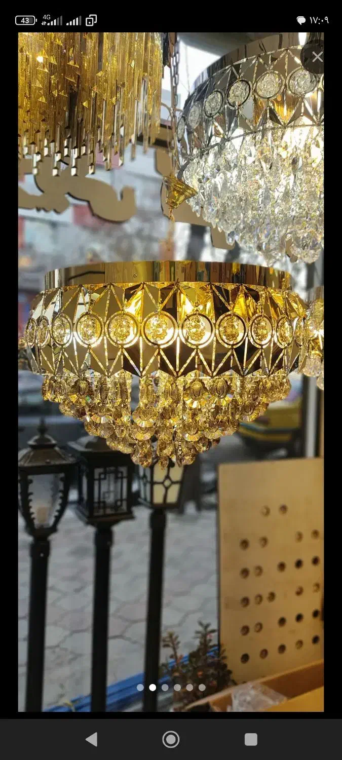 لوستر های کریستالی جدید زیر قیمت بازار|لوستر و چراغ آویز|اهر, |دیوار