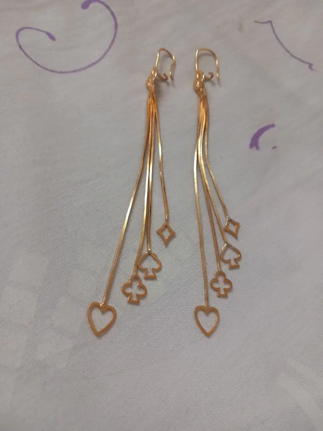 گوشواره طلا آویزی|جواهرات|اصفهان, امیرعرب|دیوار