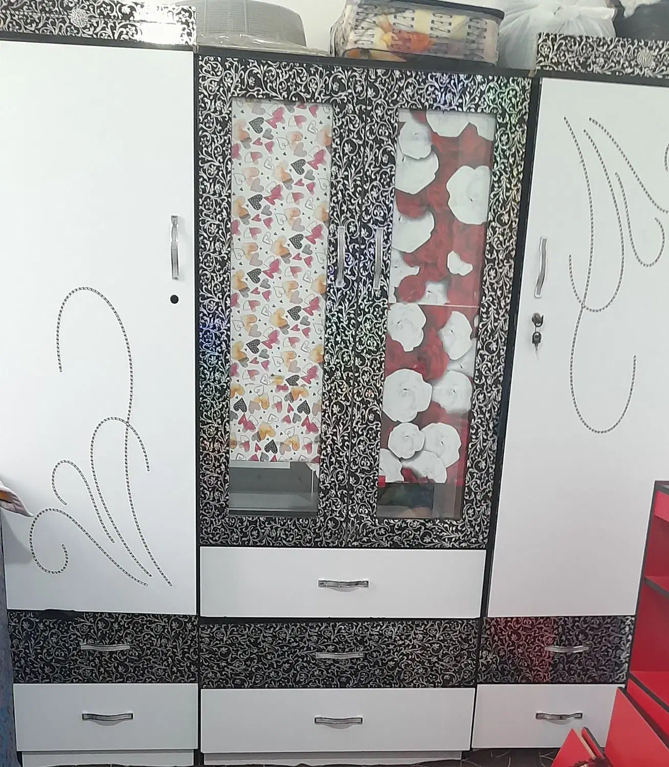 کمد سه تیکه وتختخواب تکنفره|تخت و سرویس خواب|بندر کنگان, |دیوار