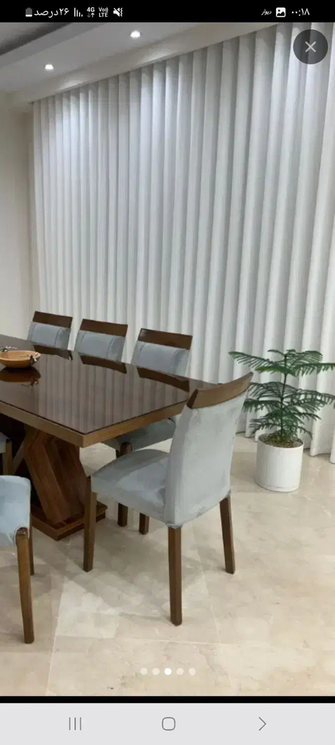 پرده پذیرایی حریر ترک درحد نو ۳ تا بزرگ|پرده، رانر، رومیزی|تهران, اکباتان|دیوار