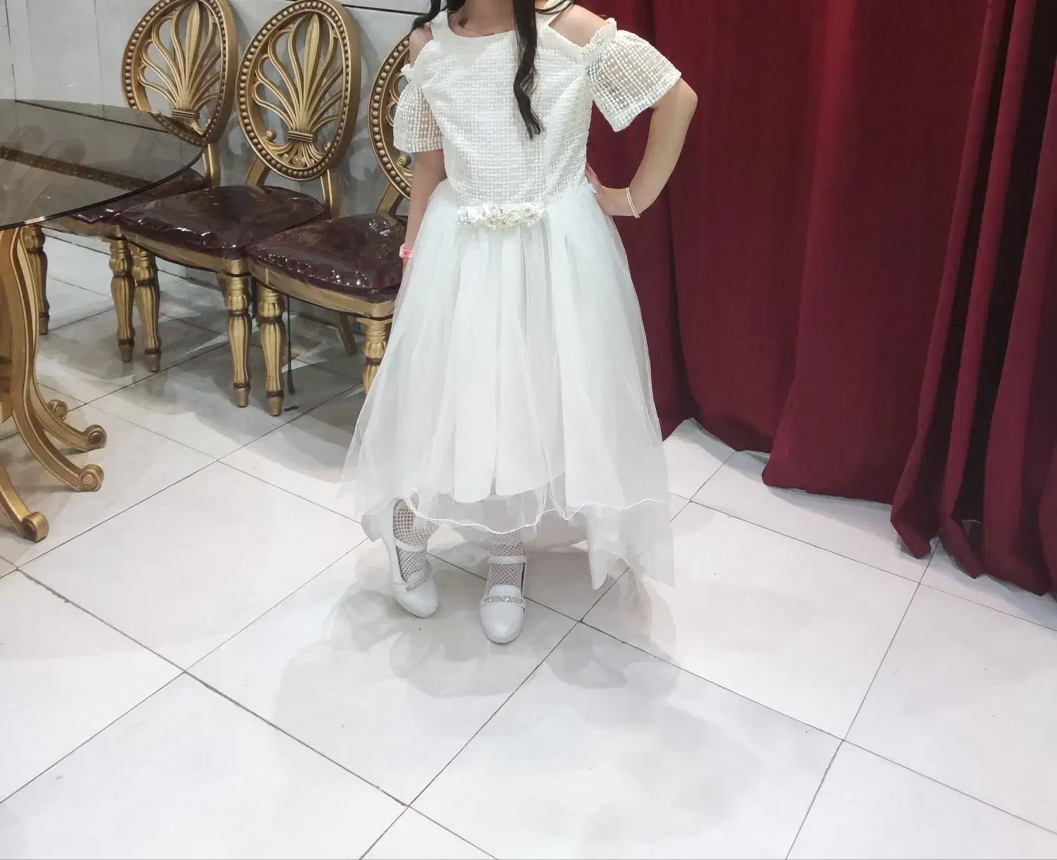 لباس عروس بچگانه|کفش و لباس بچه|لنجان, |دیوار