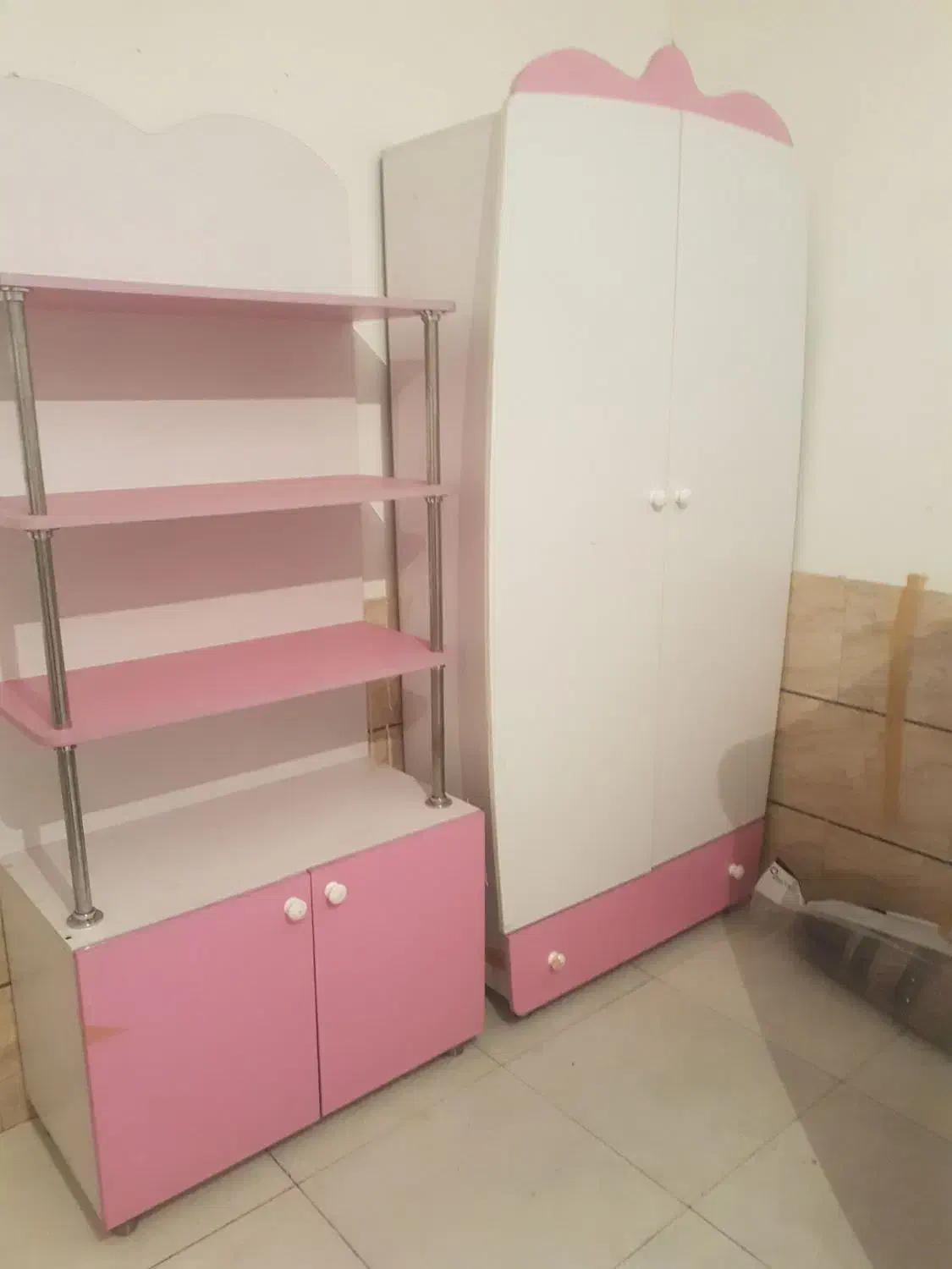 سرویس خواب کامل دخترانه شیک کامل ام دی اف|تخت و سرویس خواب|بیرجند, |دیوار