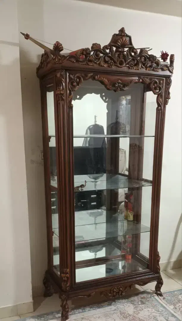 بوفه (ویترین) منبتی تمام چوب|بوفه، ویترین، کنسول|تهران, شادآباد|دیوار