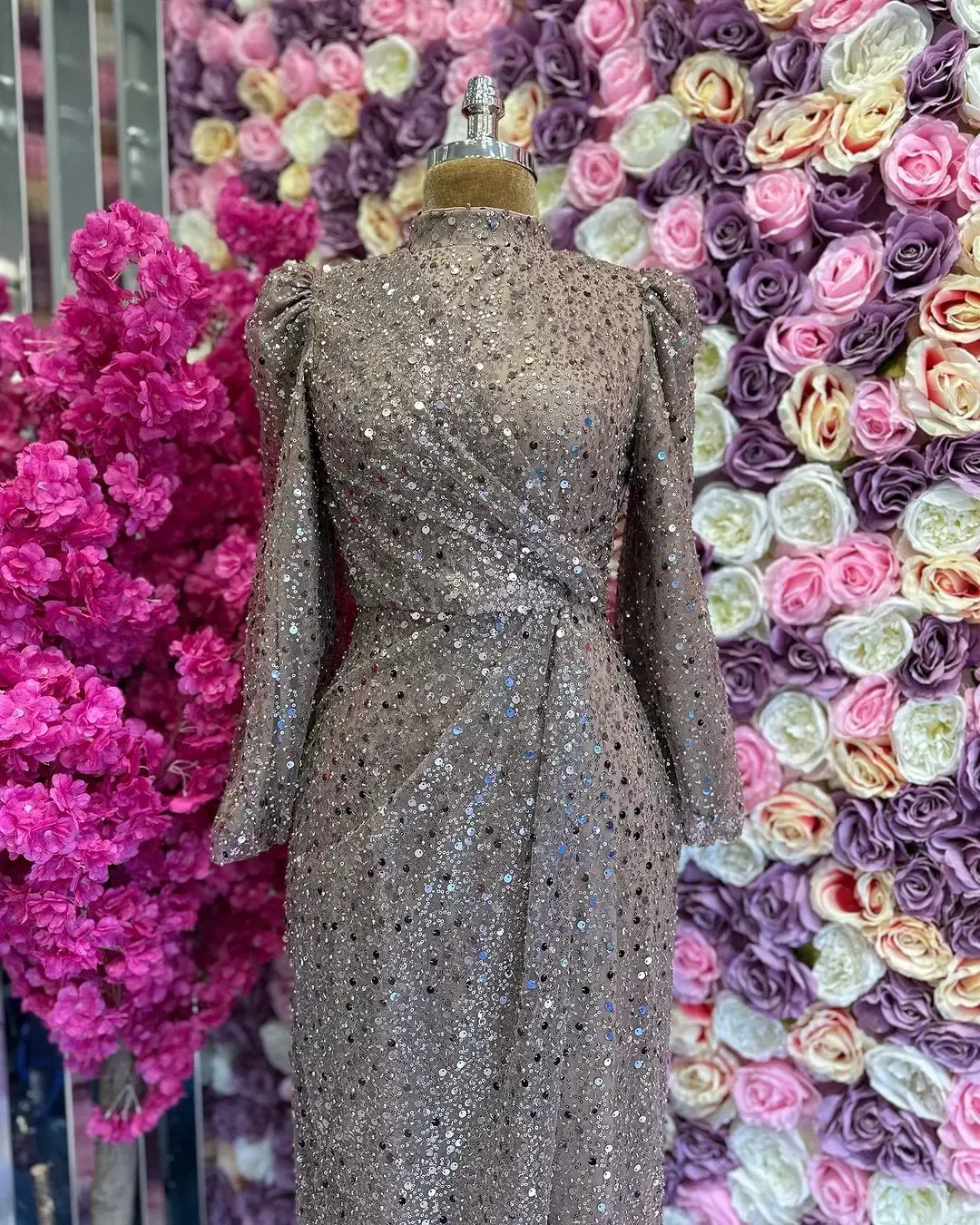 پارچه تور نگیندار و پولکی مناسب لباس مجلسی|لباس|شهرکرد, |دیوار