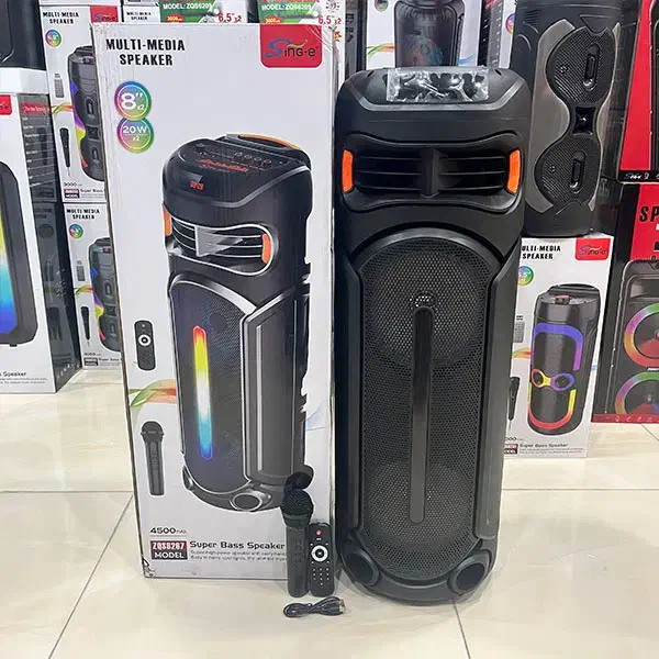 اسپیکر 16 اینچ ایستاده چرخدار قابل حمل|پخشکننده همراه|رشت, کوی طالقانی|دیوار