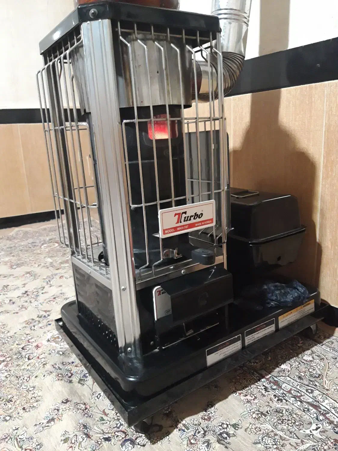 بخاری نفتی توربو۷۰۷خارجی|بخاری، هیتر، شومینه|خلیفان, |دیوار