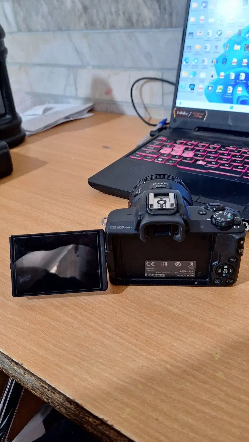 دوربین عکاسی حرفه ای m50 مارک ۲ با دو لنز|دوربین عکاسی و فیلم‌برداری|زرند, |دیوار