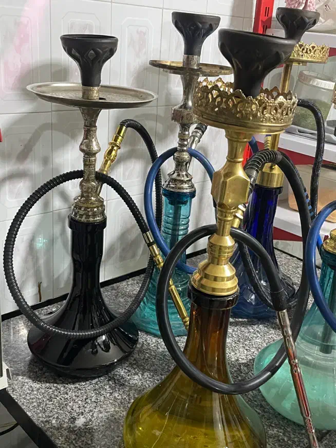 فروش تعدادی قلیان برنجی|کلکسیون و سرگرمی|جهرم, |دیوار