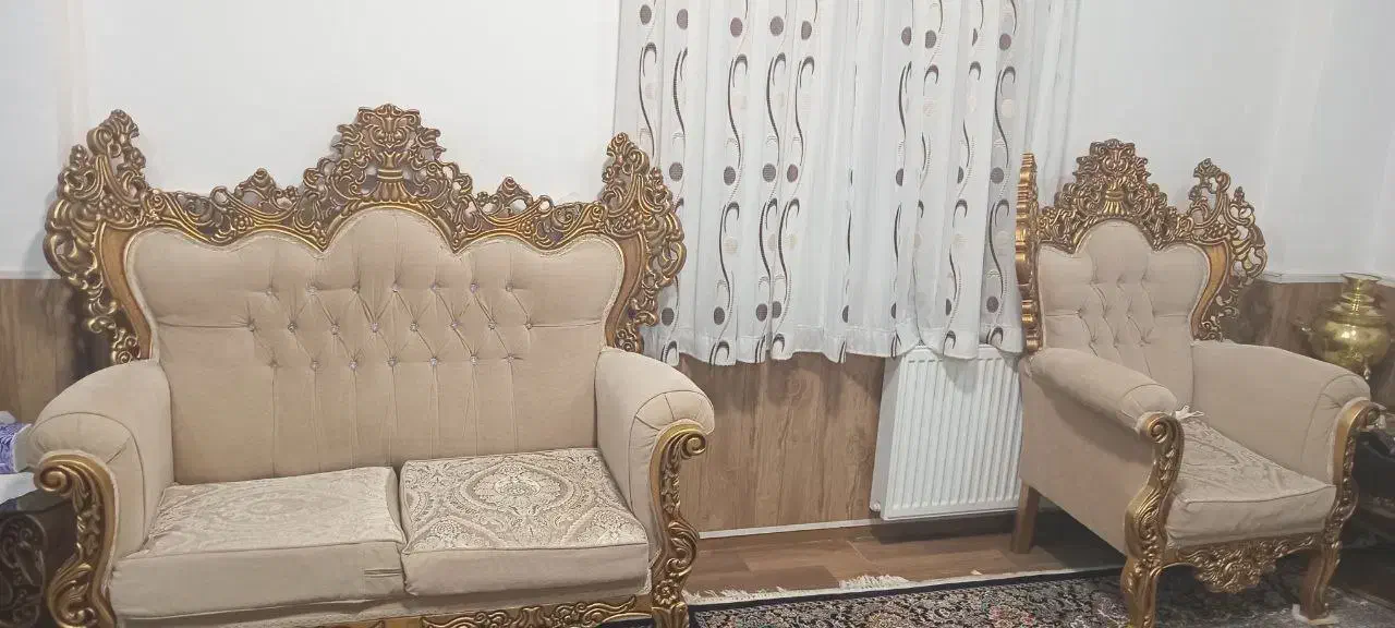 مبل سلطنتی سالم بدون عیب|مبلمان خانگی و میز عسلی|سقز, |دیوار