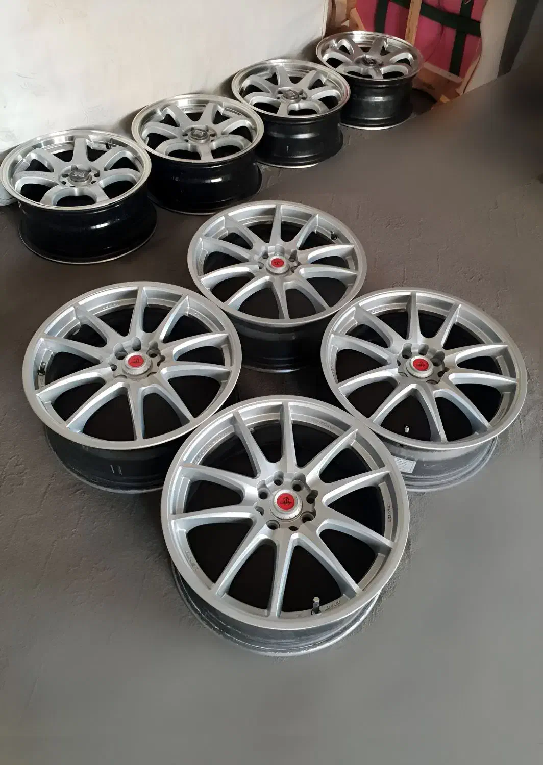 رینگ ۱۷ lenso سامورایی اورجینال شناسنامهدار|قطعات یدکی و لوازم جانبی|مشهد, رضاشهر|دیوار