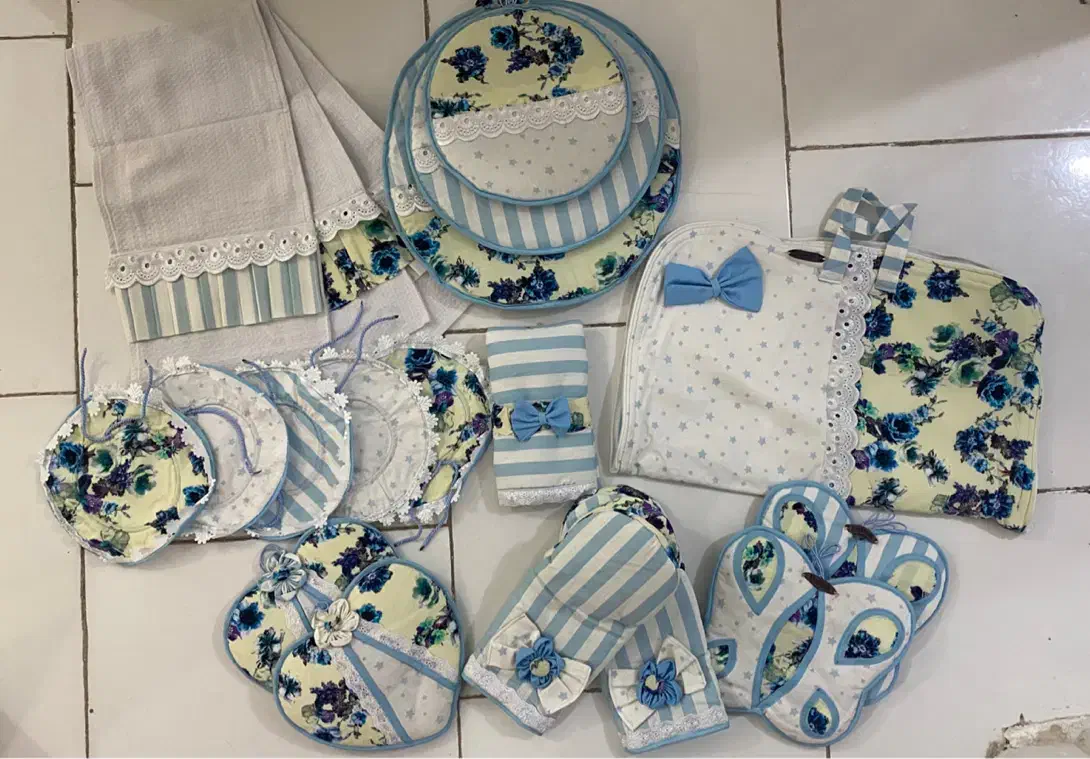 سرویس اشپزخانه رومیزی مخمل|سفره، حوله، دستمال آشپزخانه|مشهد, آبکوه|دیوار