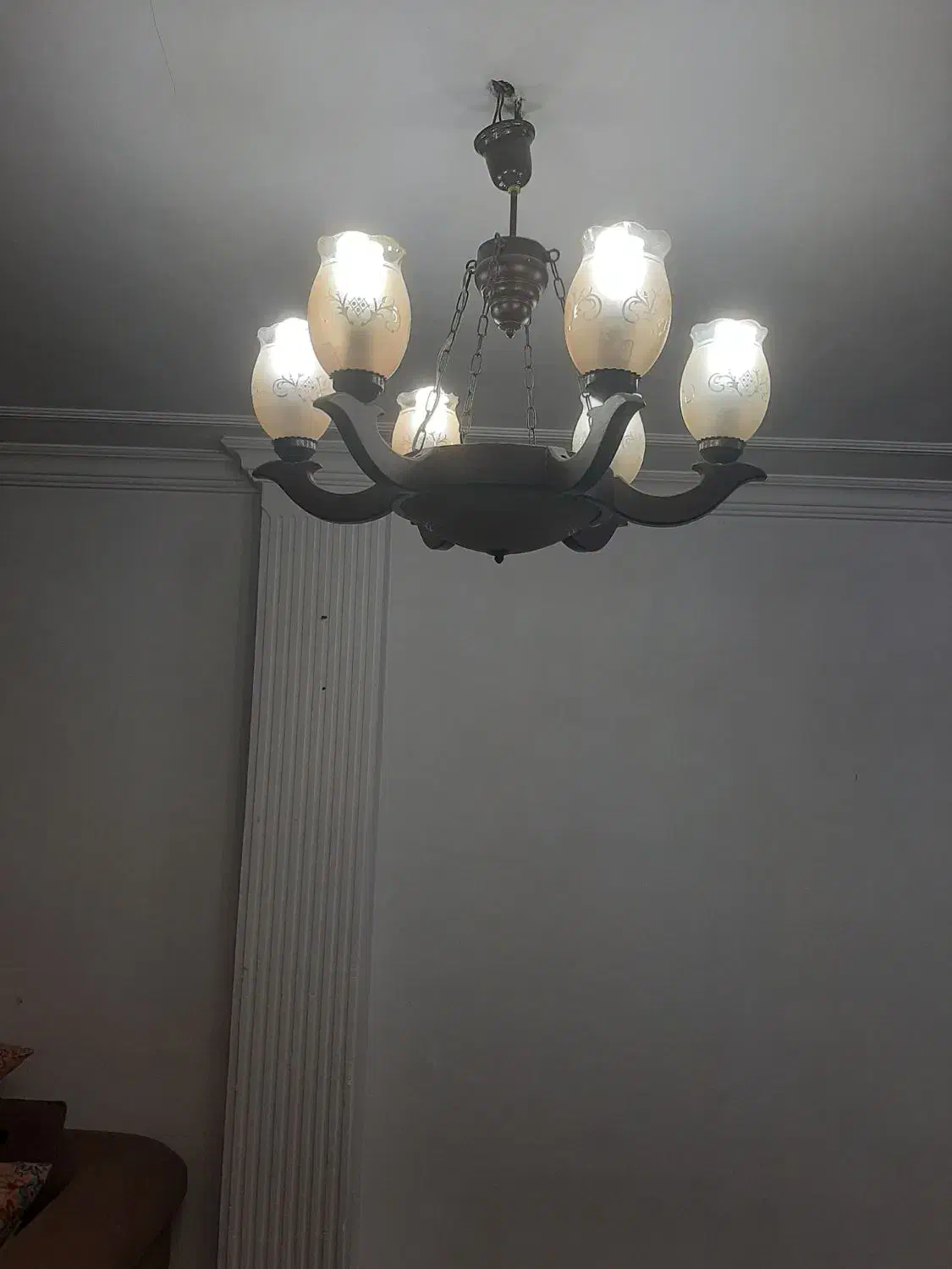 لوستر تمیز و مرتب|لوستر و چراغ آویز|گرگان, |دیوار