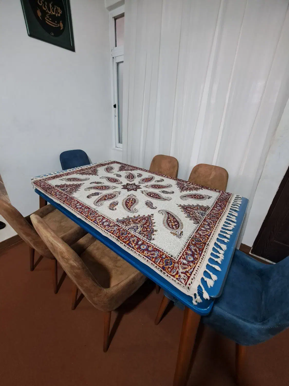 میز ناهارخوری/۶ نفره /چوب نراد /نو|میز و صندلی غذاخوری|ساری, |دیوار