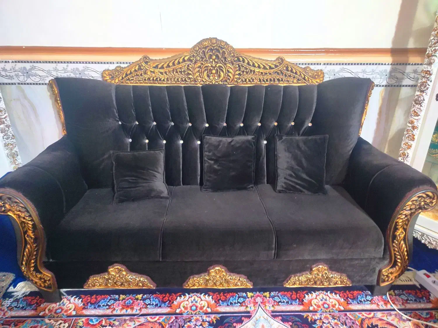 مبل 8 نفره سلطنتی|مبلمان خانگی و میز عسلی|چابهار, |دیوار