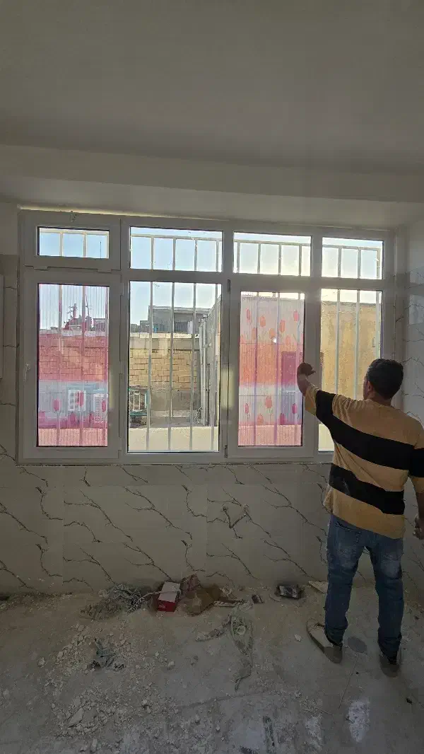 دوجداره یو پی وی سی ثابت لولایی کشویی|خدمات پیشه و مهارت|رباطکریم, شهرک صنعتی سبلان|دیوار