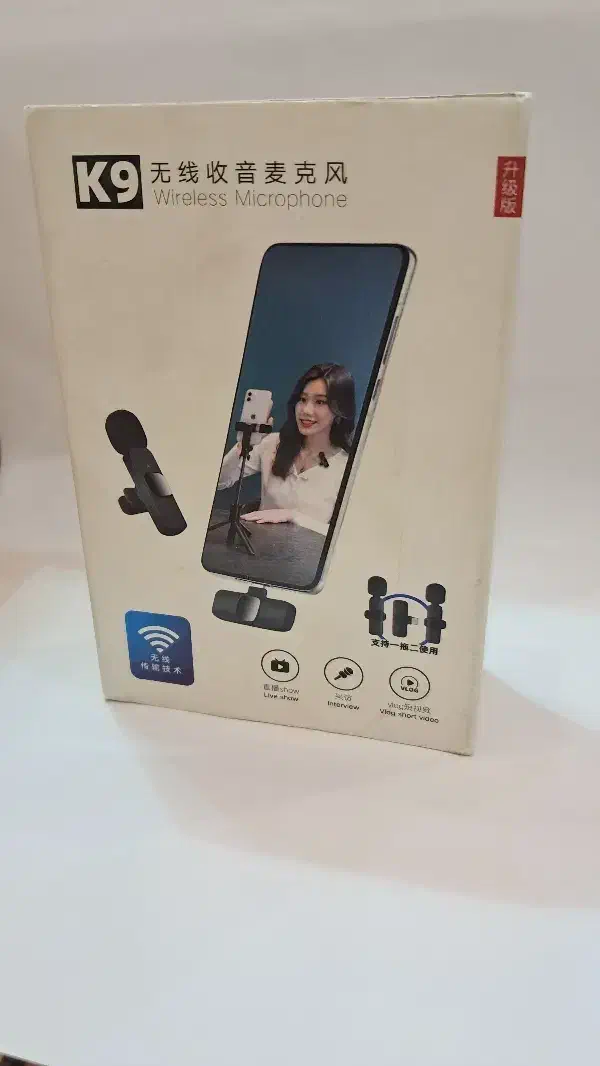 میکروفون یقه ای بی سیم  K9-دومیکروفن+دانگل|لوازم جانبی موبایل و تبلت|ساوه, |دیوار