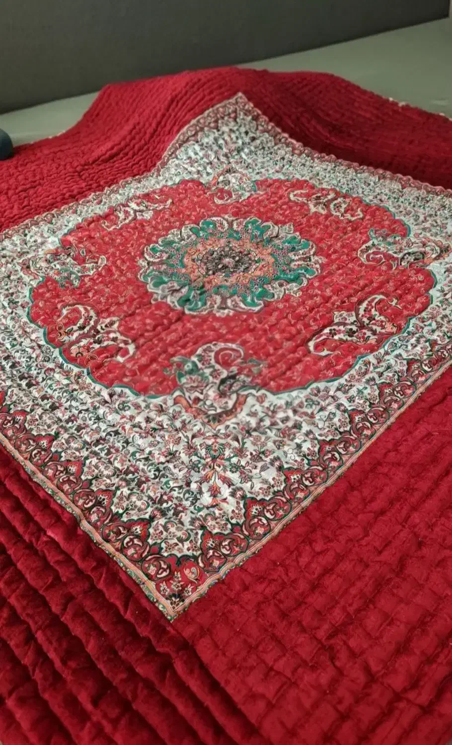لحاف کرسی چرک تاب سوسن ابعاد 4 در 4 سفارشی دوز|رختخواب، بالش، پتو|تهران, شهرک ولیعصر جنوبی|دیوار