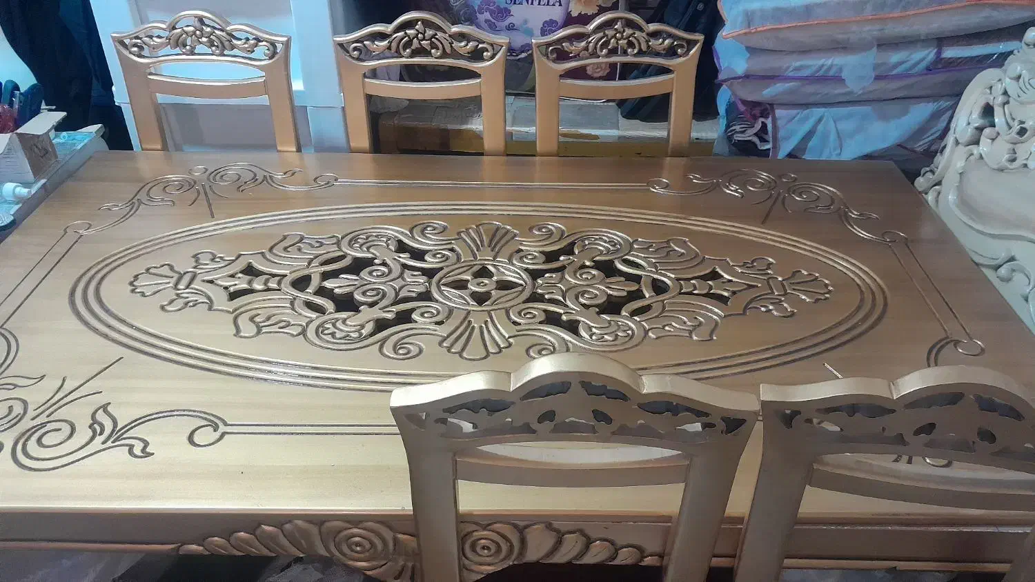 سرویس ناهارخوری ۶ نفره|میز و صندلی غذاخوری|دوگنبدان, |دیوار