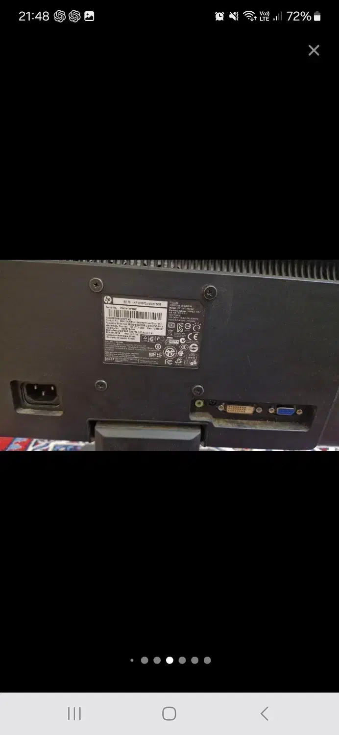 دو عدد مانیتور سامسونگ و HP|قطعات و لوازم جانبی رایانه|قزوین, |دیوار