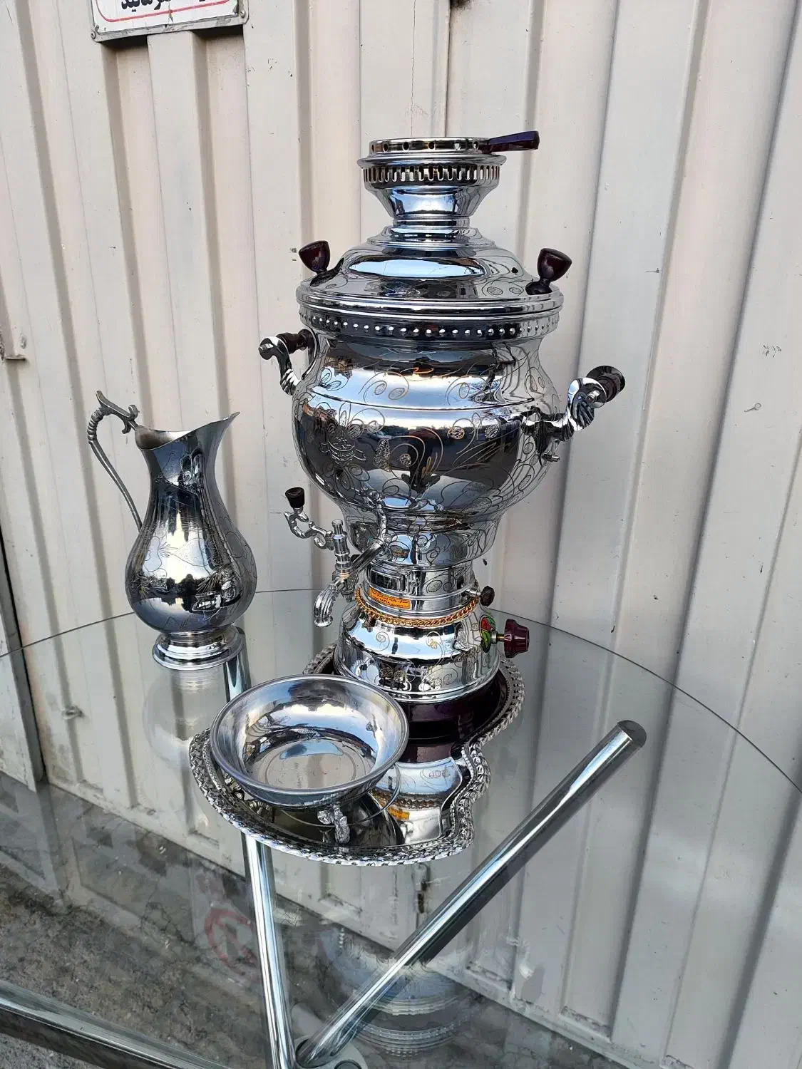 سرویس سماور گازی ۸ لیتر نو طرح جدید مناسب جهیزیه|سماور، چای‌ساز، قهوه‌ساز|تبریز, |دیوار