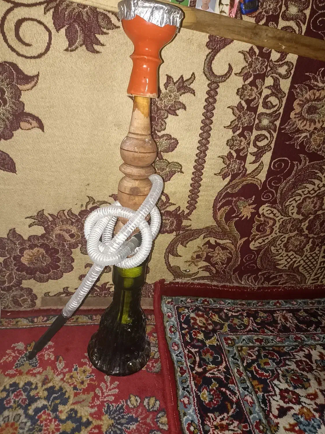 قلیان متوسط چوبی|کلکسیون و سرگرمی|تبریز, |دیوار