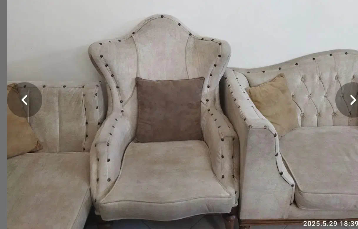 مبلمان راحتی هشت نفره در حد نو|مبلمان خانگی و میز عسلی|لاهیجان, لفمجان|دیوار