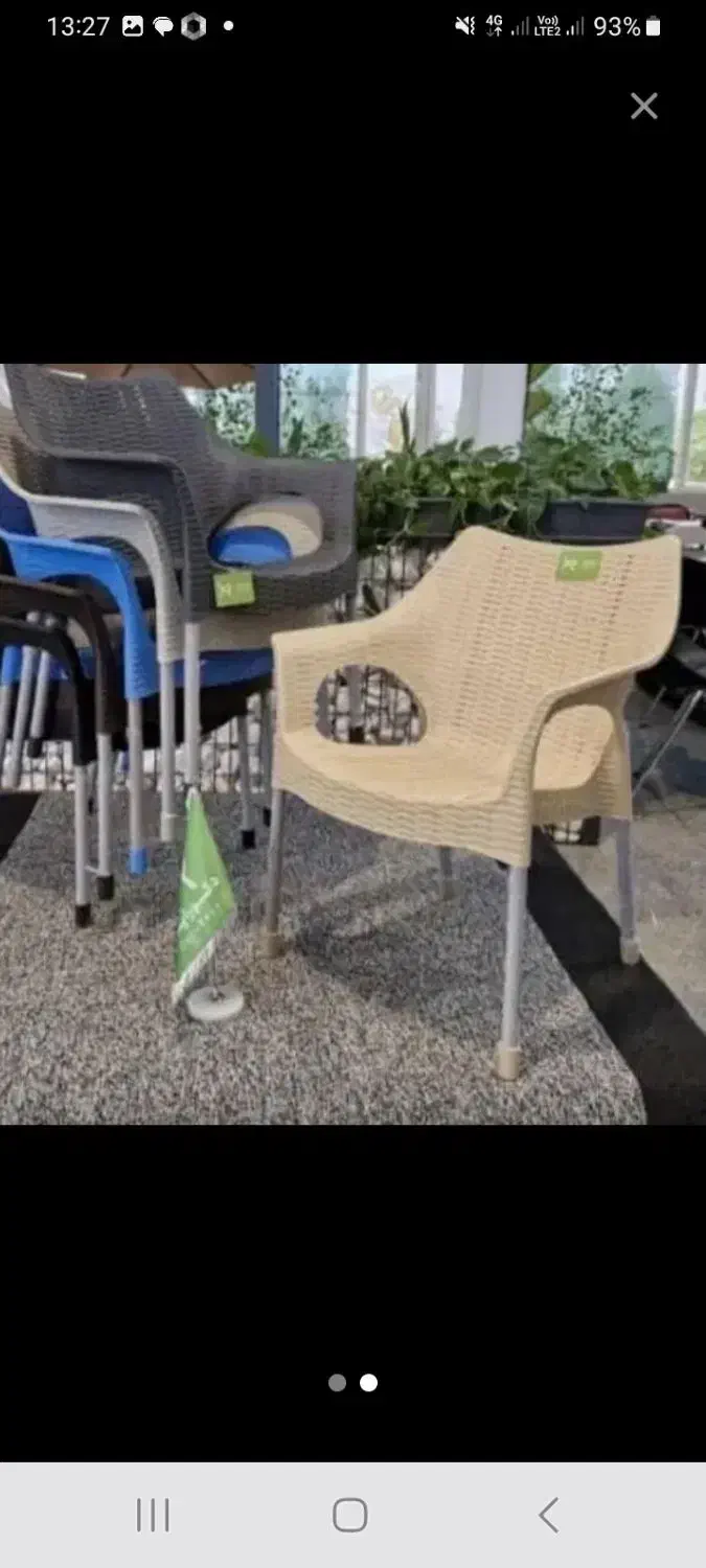 میز و صندلی پلاستیکی حصیری ۹۹۱|میز و صندلی غذاخوری|لواسان, |دیوار