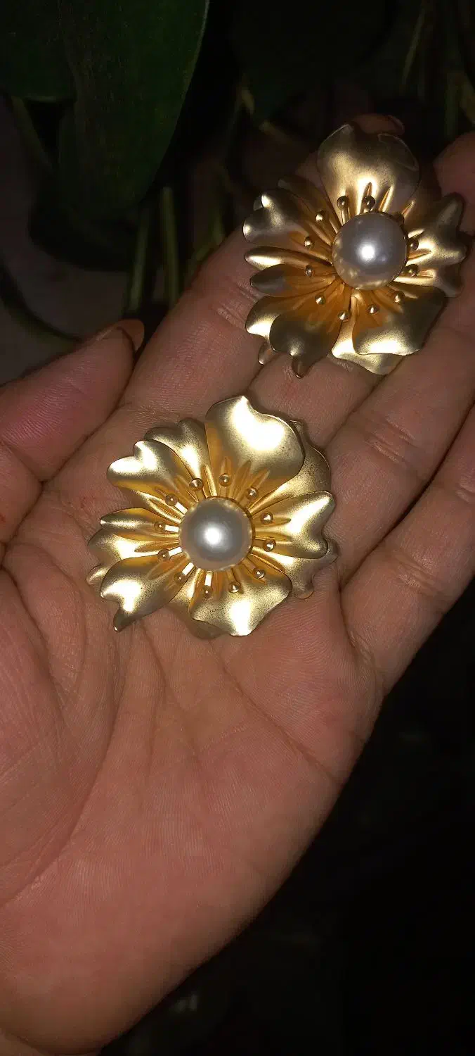 گوشواره طرح گل|بدلیجات|یزد, |دیوار