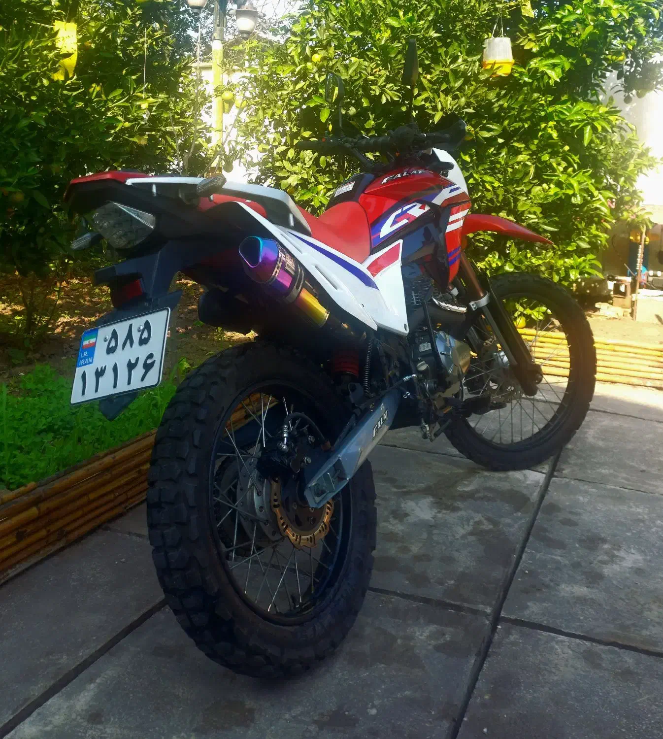 فلات ۲۵۰ طرح CRF|موتورسیکلت|رودسر, |دیوار