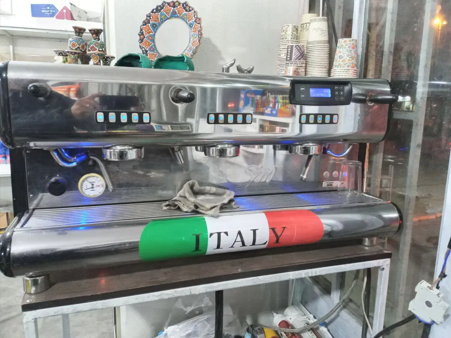 دستگاه اسپرسو ساز صنعتی ایتالیایی|سماور، چایساز، قهوهساز|معصومیه, |دیوار