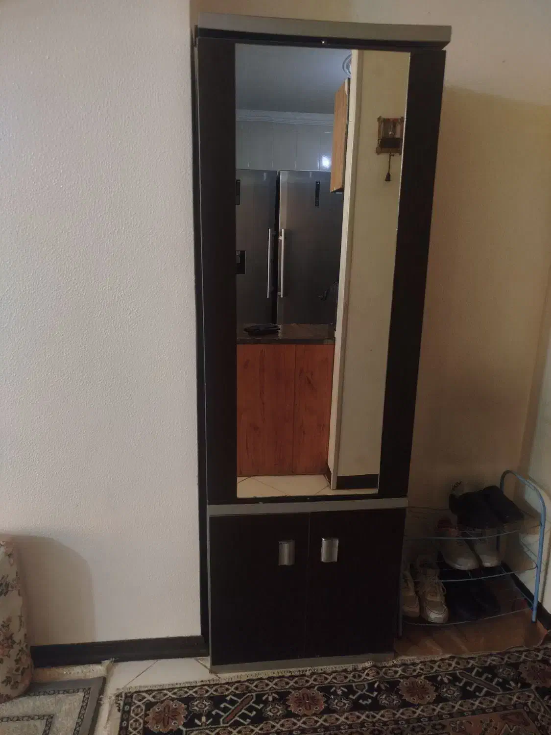 جا کفشی آینه ای|جاکفشی، کمد، دراور|شاهین‌شهر, شهرک گلدیس|دیوار