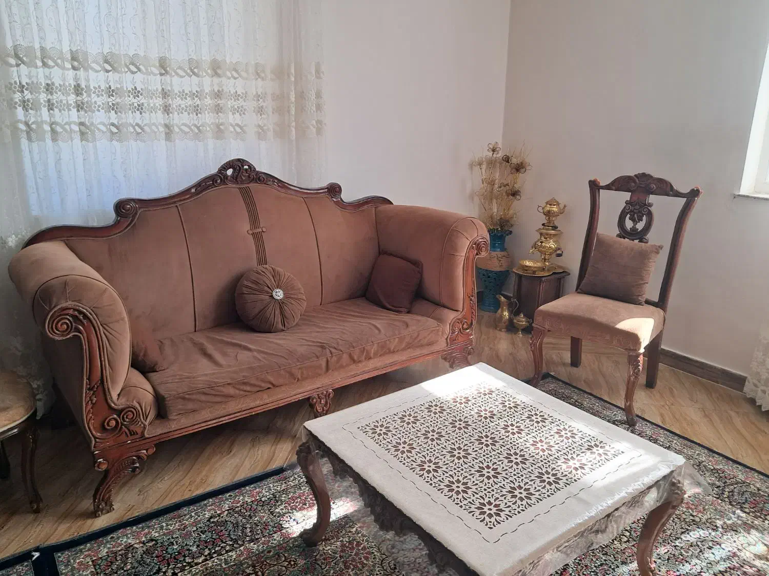 مبل ۹نفره همراه میزوعسلی|مبلمان خانگی و میز عسلی|زالیان, |دیوار
