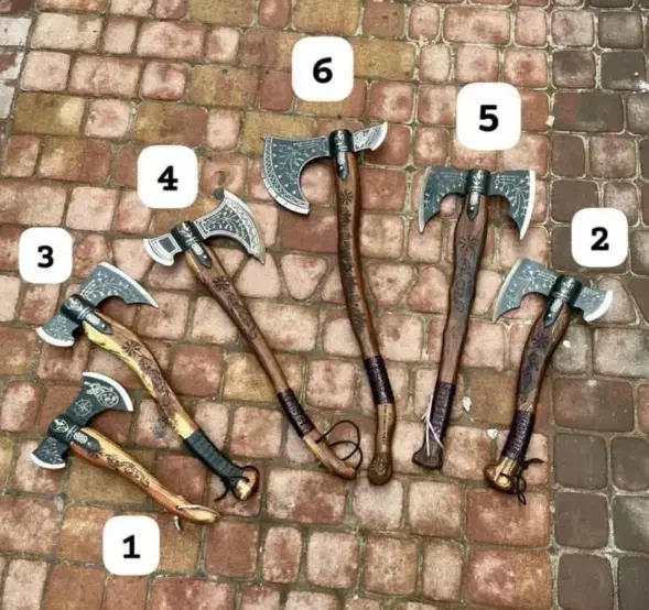 انواع تبر وایکینگی کریتوس کمپینگی شکاری دکوری|کوهنوردی و کمپینگ|نسیمشهر, |دیوار