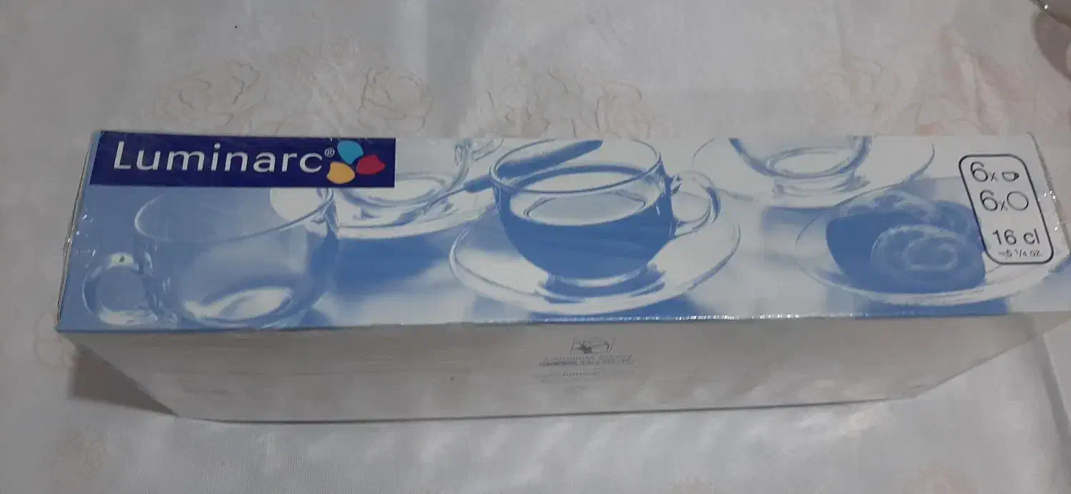 فنجان و نعلبکی،پارچ و لیوان لومینارک فرانسه|ظروف سرو و پذیرایی|دابودشت, |دیوار