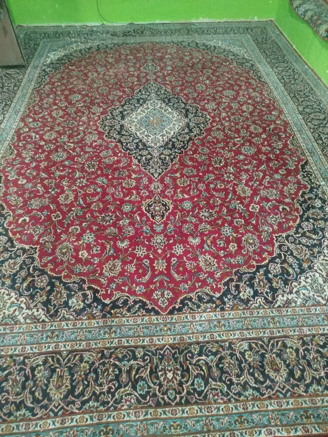 قالی ۱۲متری دسته دوم|فرش|فسا, |دیوار