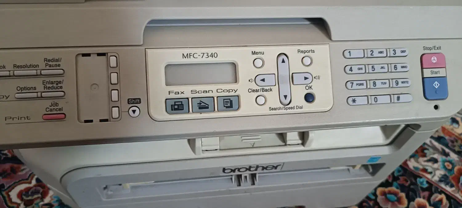 دستگاه ۴کاره برند brother مدل MFC-7340|پرینتر، اسکنر، کپی، فکس|کازرون, |دیوار