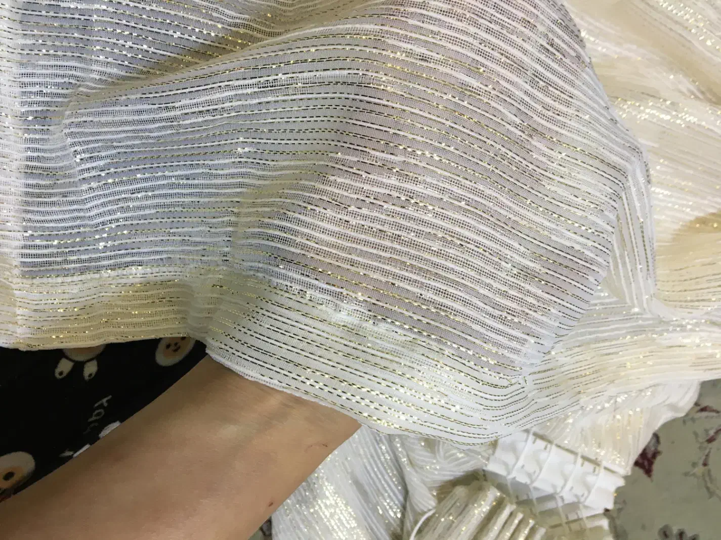 پرده طلایی  شیک تازه خریداری شده|پرده، رانر، رومیزی|تهران, امام زاده عبدالله|دیوار