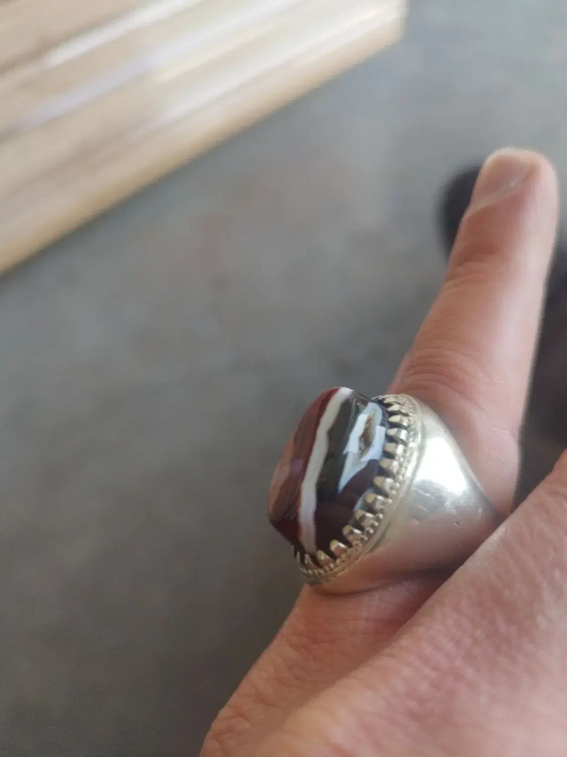 انگشتر عقیق سلیمانی|کلکسیون اشیاء عتیقه|هشتگرد, هشتگرد قدیم|دیوار