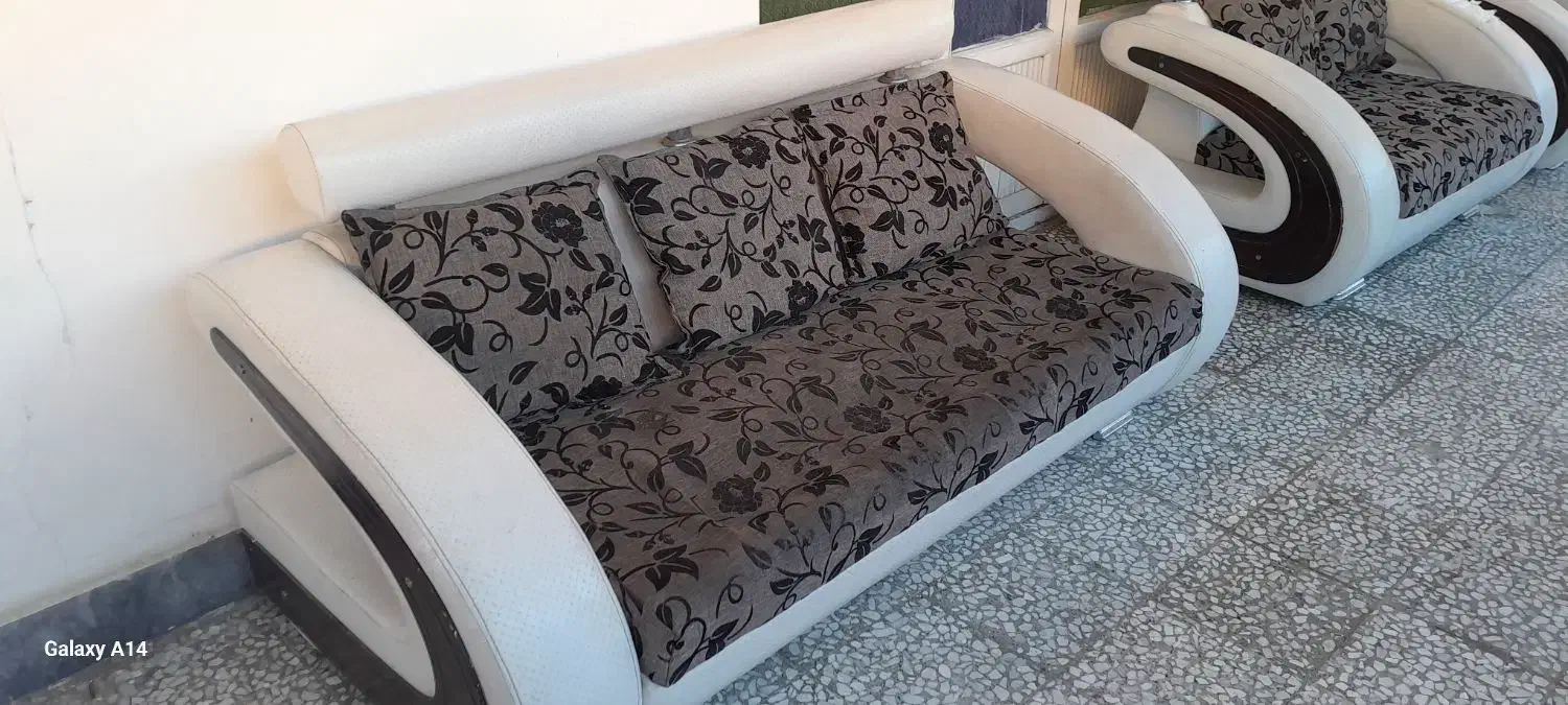 مبلمان ۷ نفره در حد خوب|مبلمان خانگی و میز عسلی|قائمشهر, |دیوار