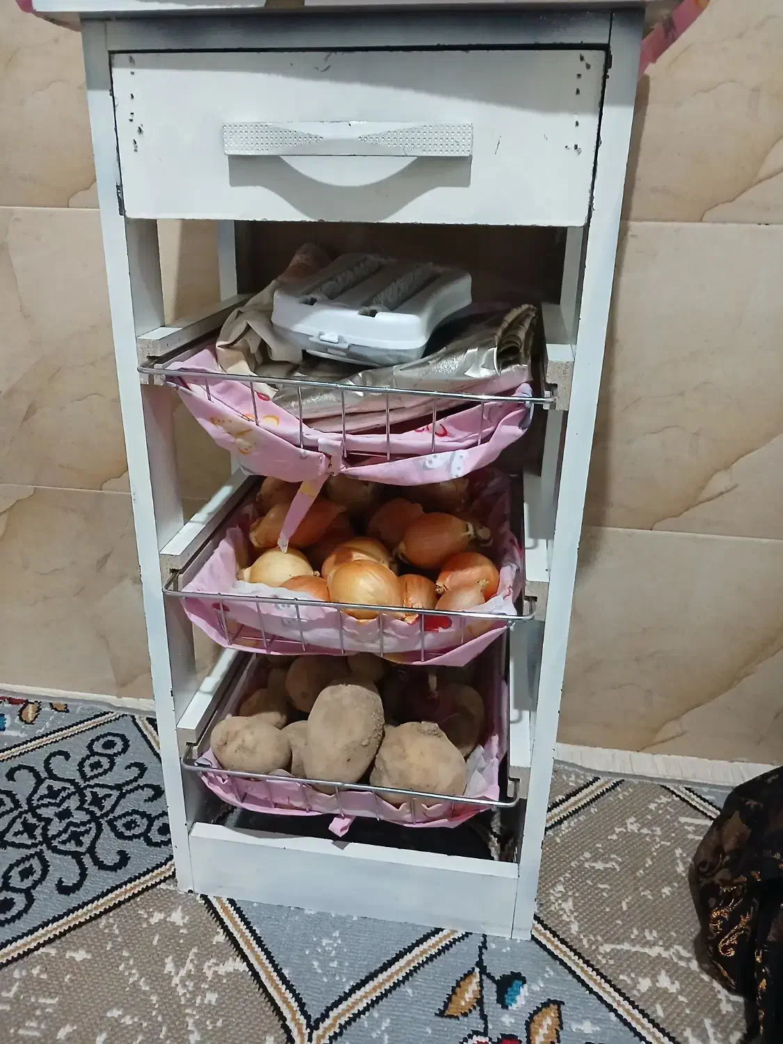 سبدسیب زمینی|آبچکان و نظمدهنده ظروف|دورود, |دیوار